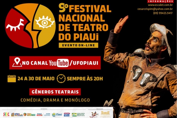 Festival Nacional de Teatro do Piauí acontece em formato totalmente on-line